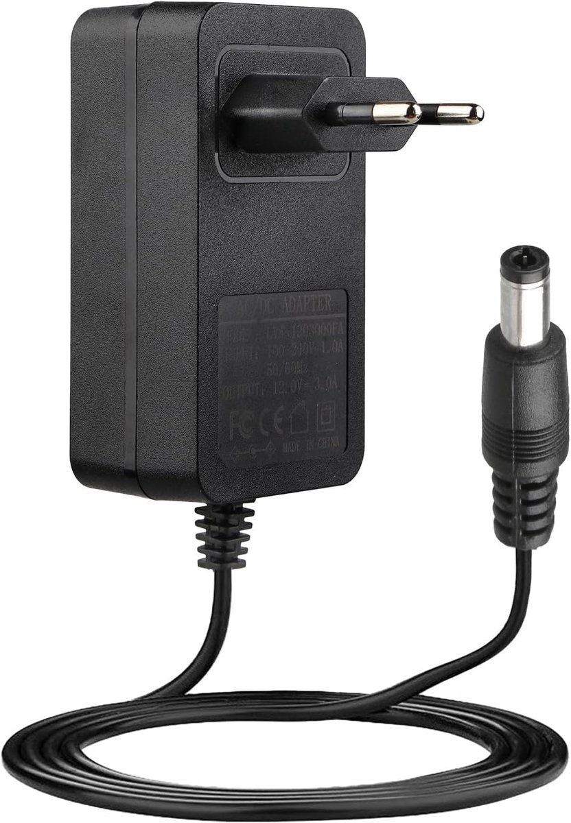 Universele 12V 3A 36W Lichtnetadapter voor Camerabewaking, LEDstrips, Router en Monitor