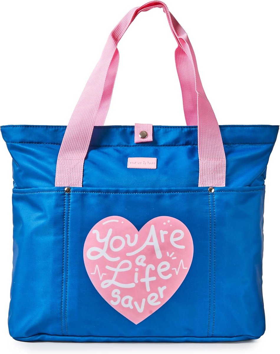 Grote Verpleegkundige Tas voor Dames met Vakken en Stevige Handvatten