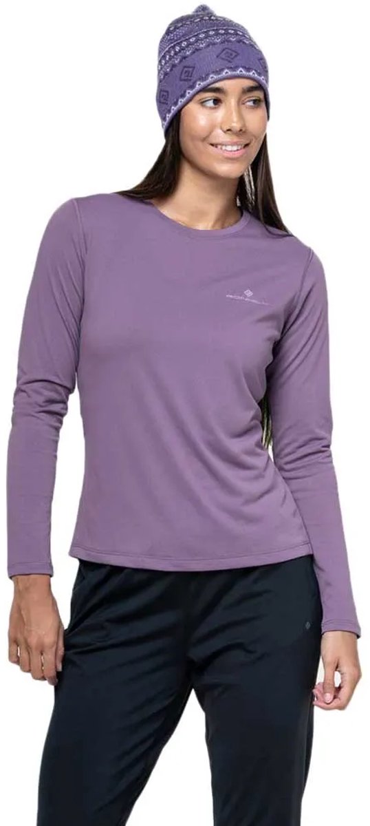 Ronhill Core T-shirt Met Lange Mouwen Paars 38 Vrouw