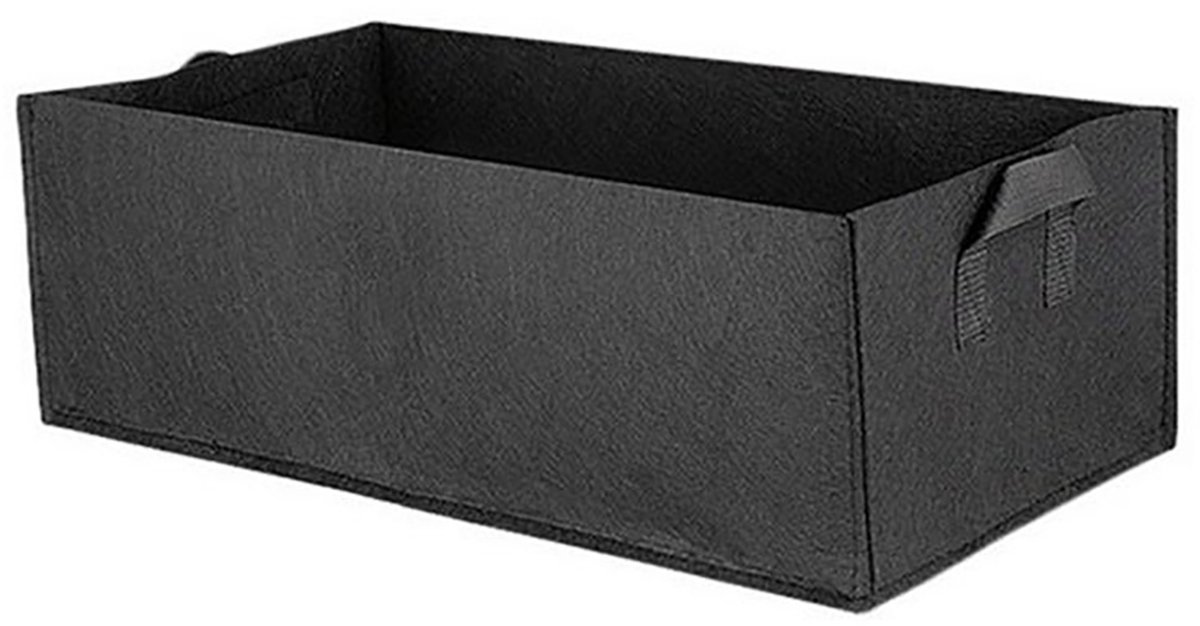 ANMI® Kweekzak 36L Stoffen Plantenbak met Handgrepen - 60 x 30 x 20 cm - Non-woven Grow Bag voor Groenten Bloemen en Fruit - Vierkant