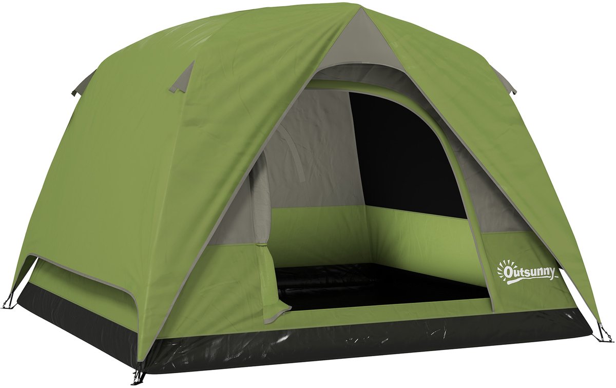 Outsunny Koepeltent - Polyester - 200x200x135cm - Groen
