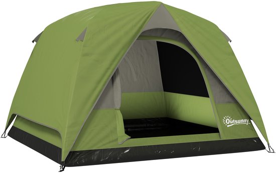 Stretchtent 7,5x20 met houten palen