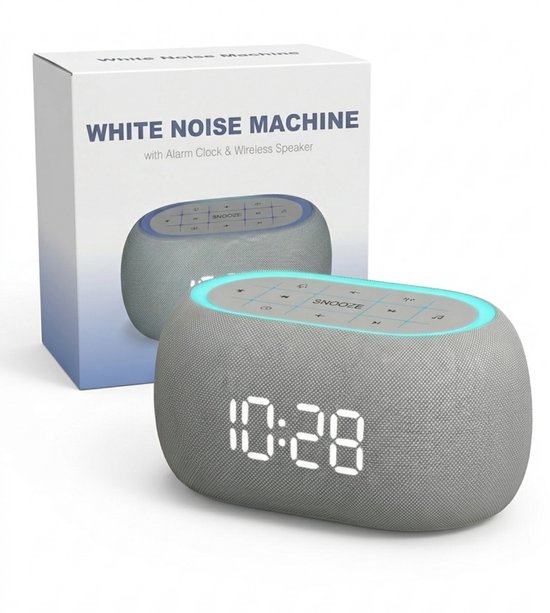 Elcostar Digitale Wekker met Bluetooth en Nachtlamp