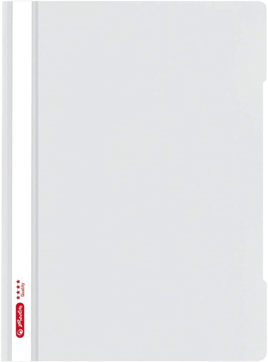Stevige A4-map PP polypropyleen grijs