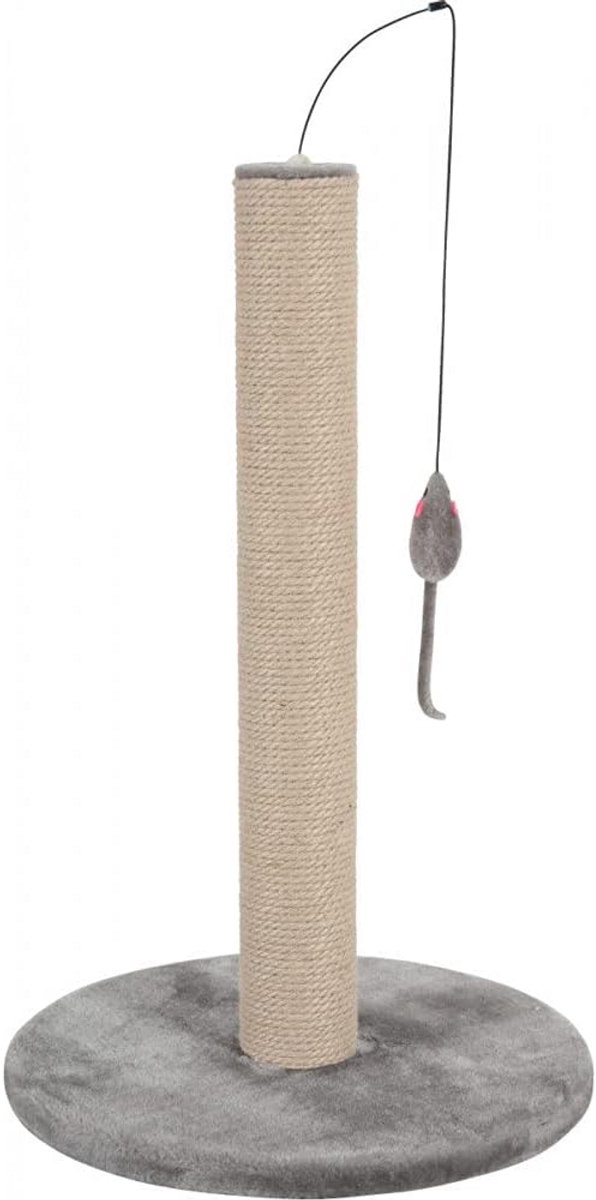 Grijze krabpaal 63 cm - duurzame krabstok voor katten