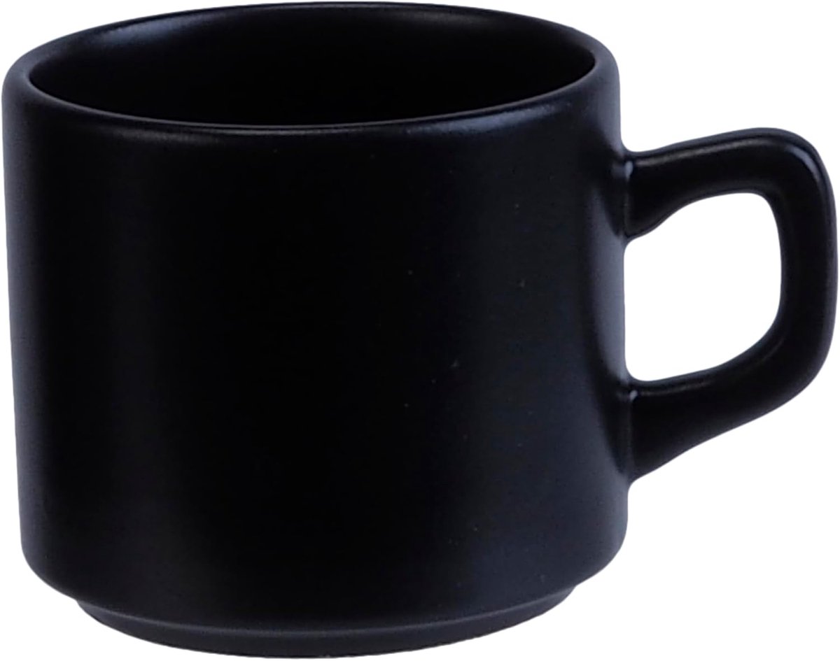 Set van 12 Stapelbare Koffiekopjes van Steengoed, 18 cl