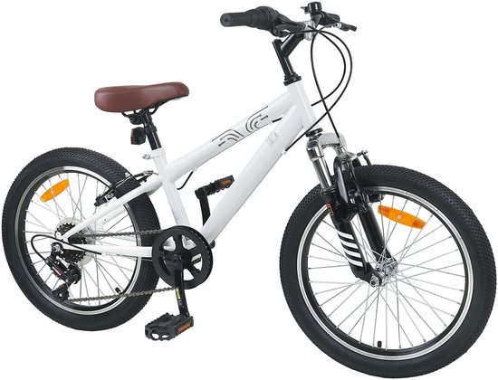 vidaXL - Mountainbike - 20 - Inch - 6-Snelheid - voor - 5-8 - jaar - oud - Wit van VidaXL — afbeelding 3