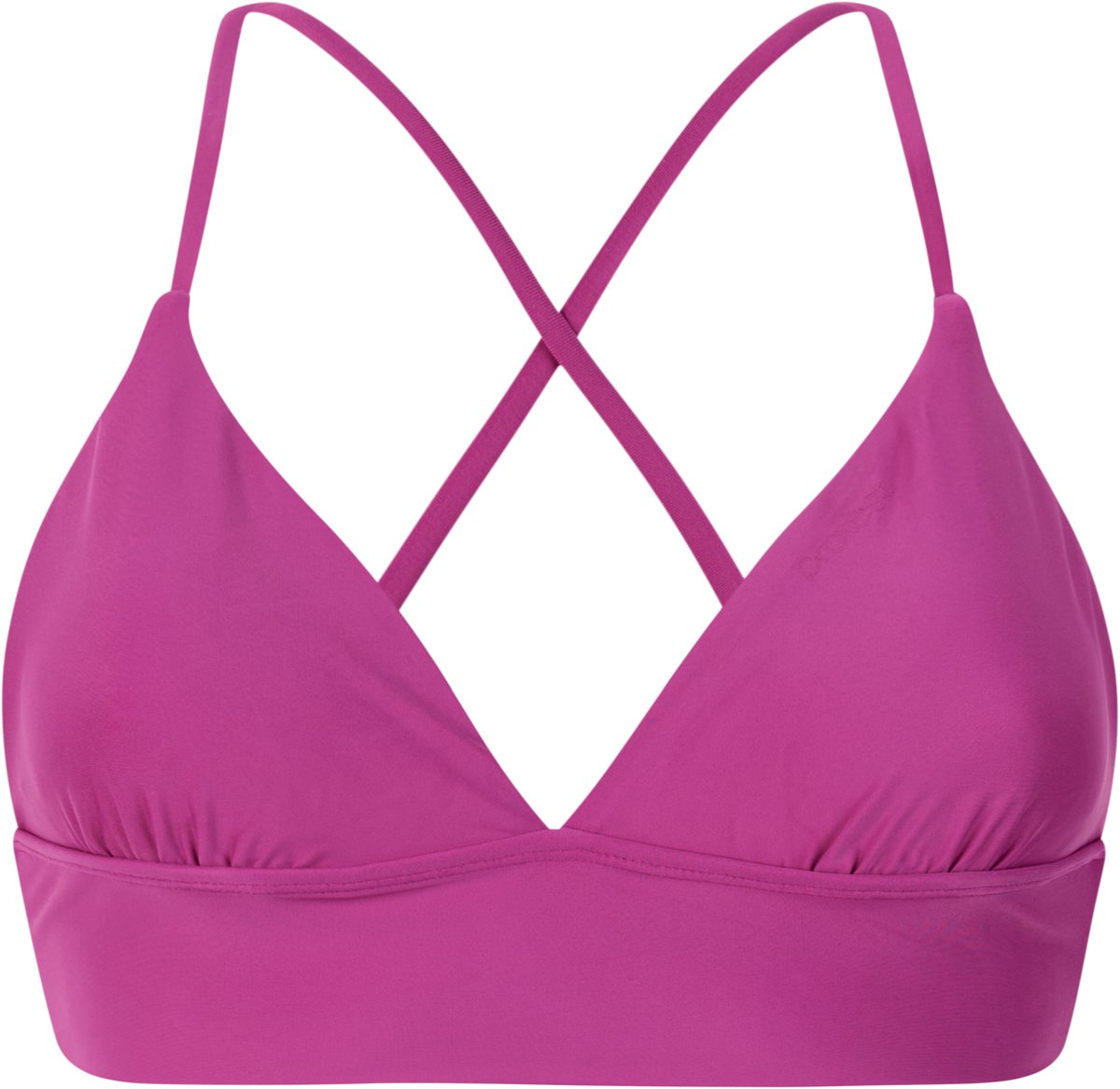 Protest MIXAida - Triangel bikini top Dames - Koordsluiting - Uitneembare vulling - Normale pasvorm - Zwart Punch Pink