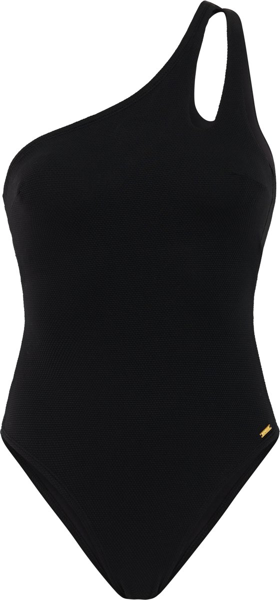 Protest PRTRun - Badpak Dames - One shoulder - Normale pasvorm - Uitneembare vulling - Medium dekking - Zwart True Black