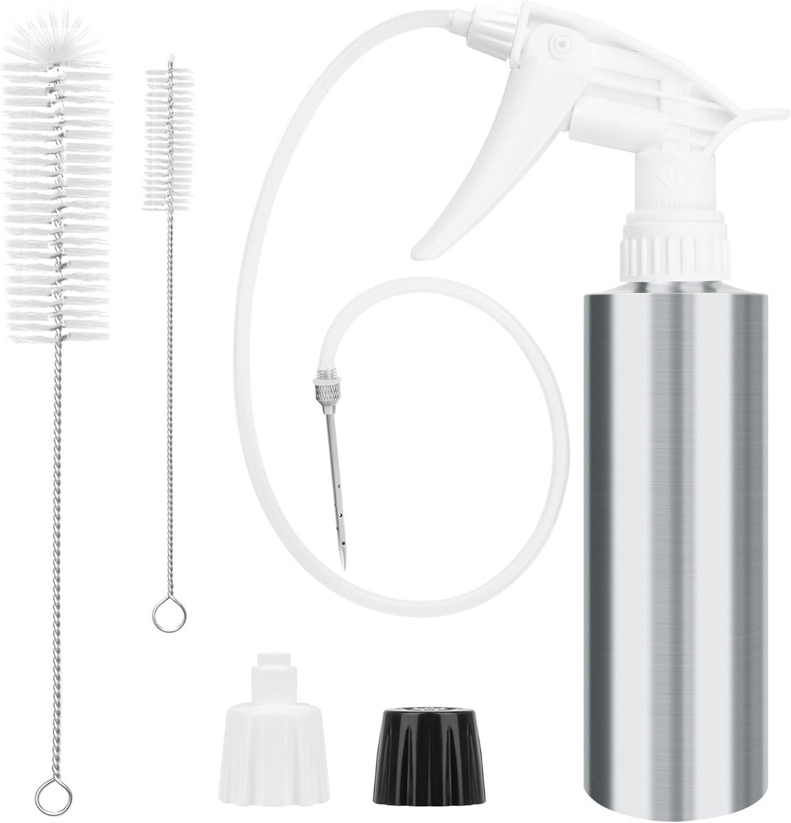 2-in-1 spuitfles en marinade-injector set voor BBQ en kamperen