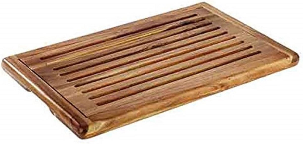 Broodsnijplank met kruimelbakje, acaciahout, 47,5 x 32 cm