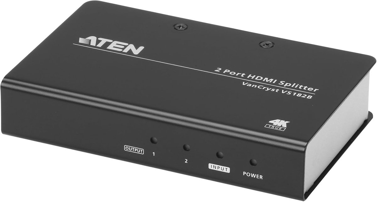 HDMI-splitser 2-poorts 4K 60Hz HDCP 2.2 - 1 ingang 2 uitgangen