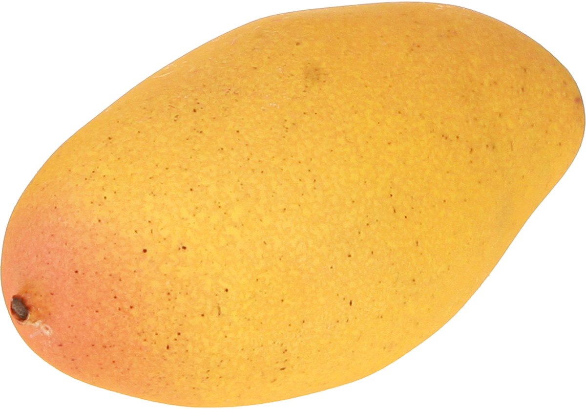 Kunstmatige mango als exotisch decoratief fruit voor in huis