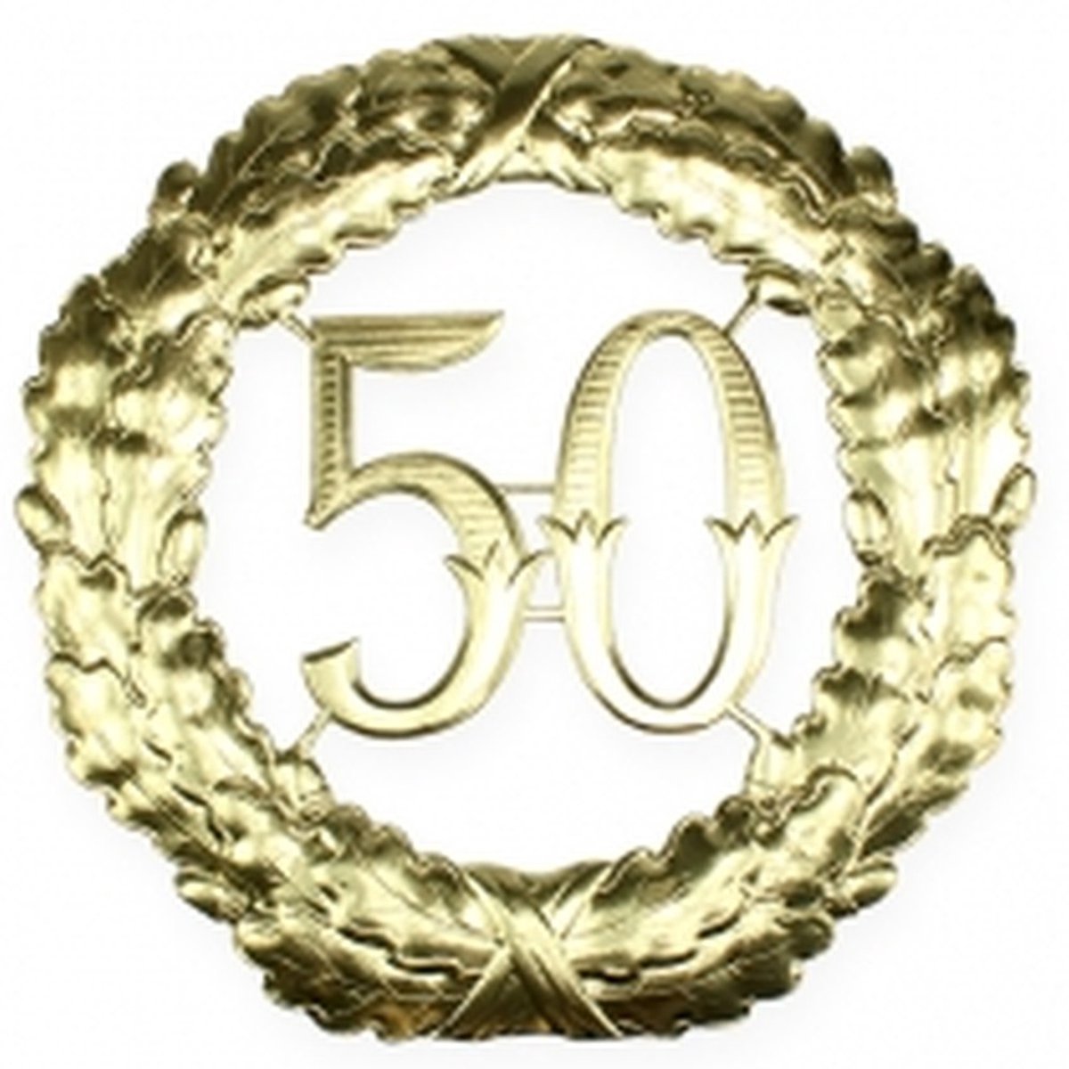 Jubileumnummer 50 in goud Ø40cm