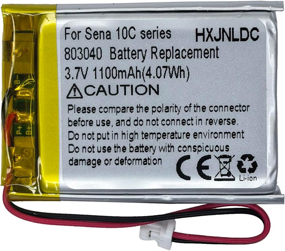 3.7V 1100mAh Lithium-ion Batterij Vervanging voor Bluetooth Headsets