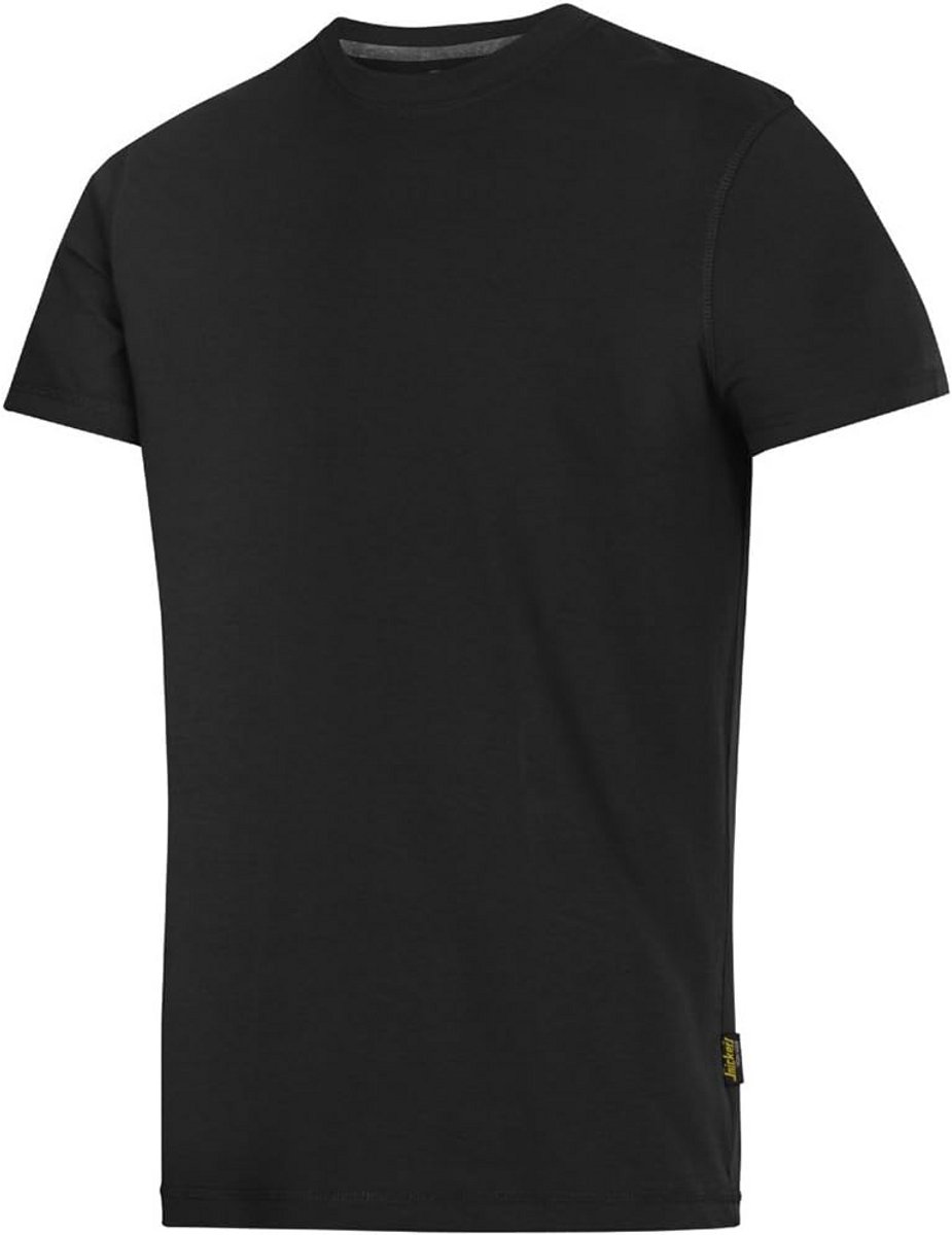 Unisex T-shirt voor volwassenen in zwart – Maat XXXL