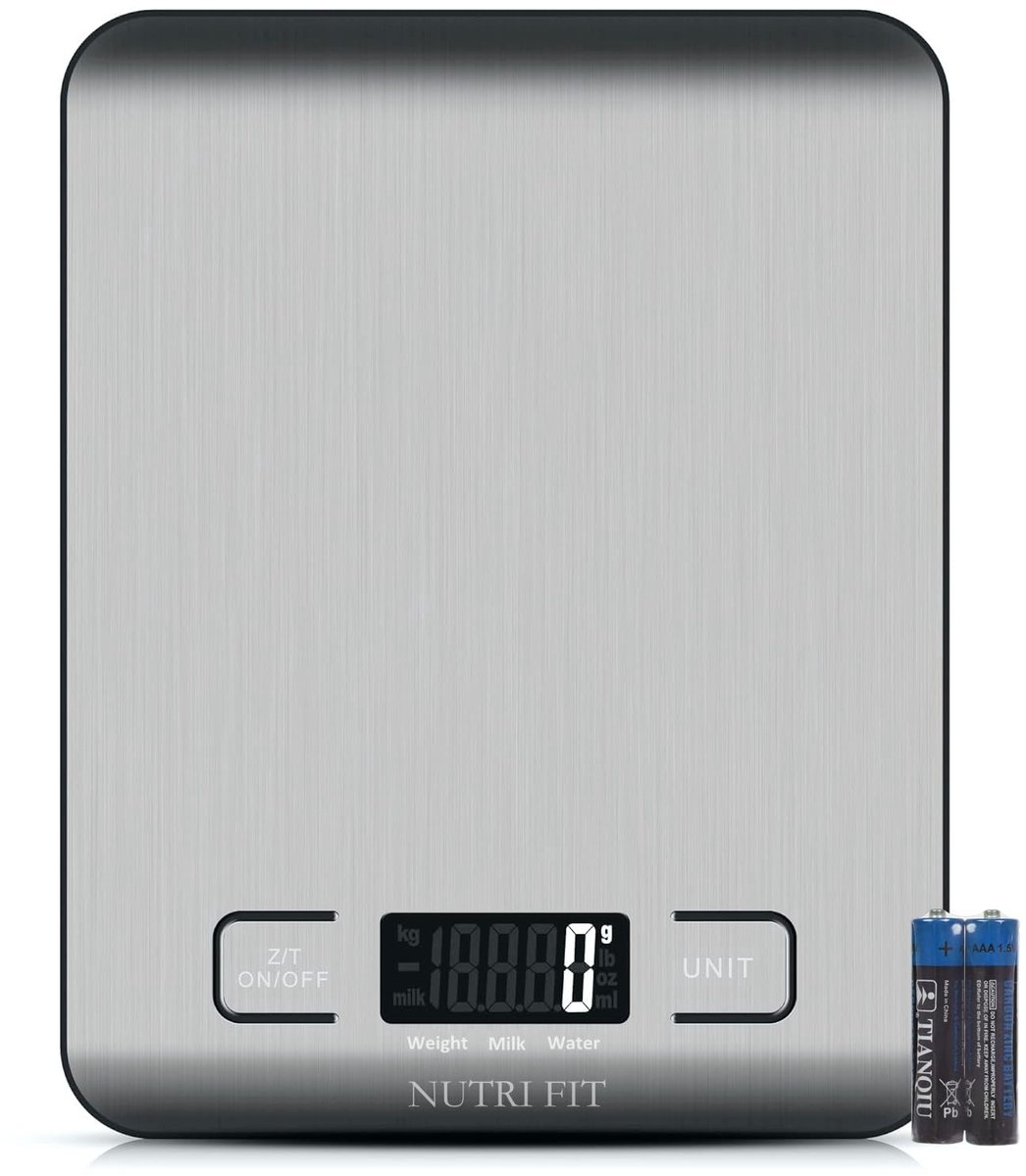 Digitale Keukenweegschaal RVS – 5KG/11lb – Ultradun met LCD Display