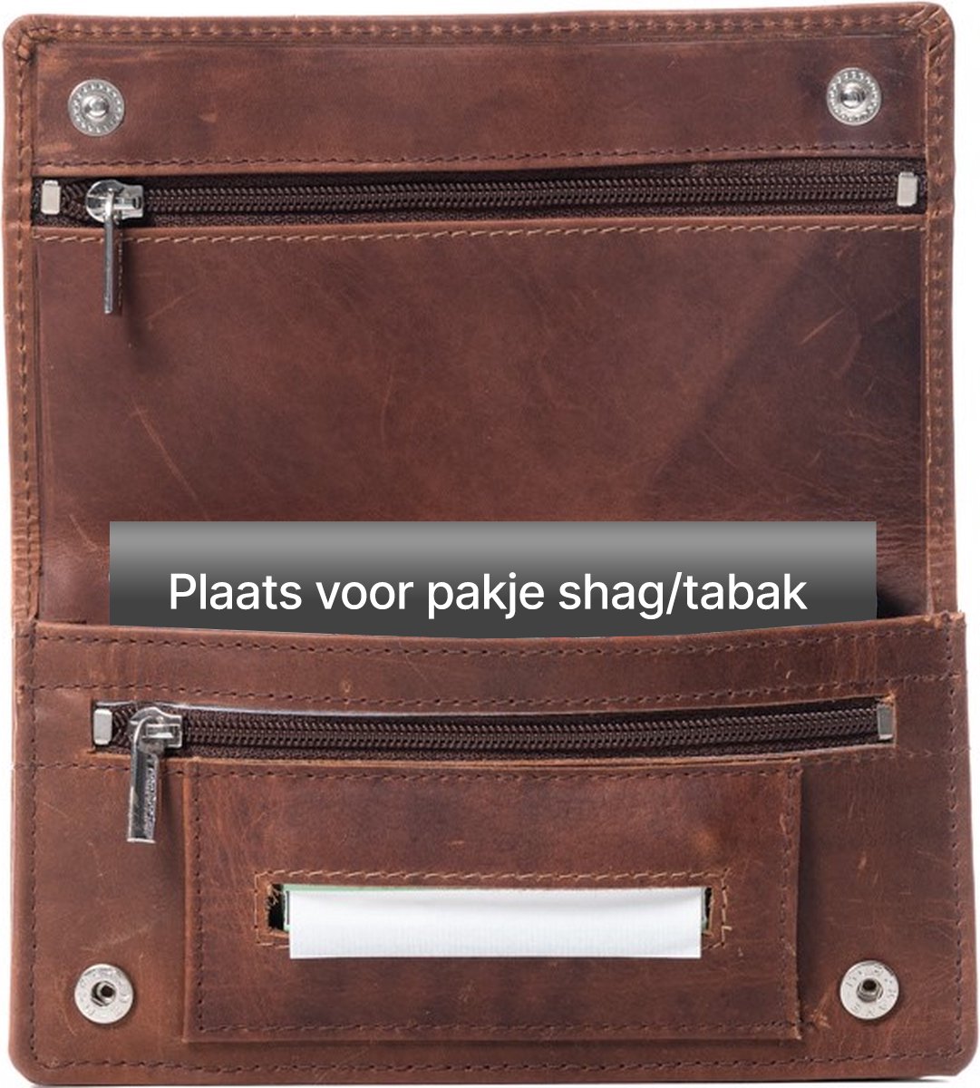 Shag etui leer - Shag hoesje - Shag zak - Shag buidel - Shag etui - Tabak etui - Shag etui tabak - Tabaksetui - Etui leer - Shagetui - Shag etui heren - Tabakzak - Shagbuil - Shag mapje - Shag tasje - Shag etui leer vrouwen - Shag buil - Donkerbruin