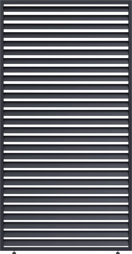 Orion Louvre Shutter Paneel 3,6M voor Orion terrasoverkapping - 113,5 x 238.25 cm - Antraciet - Aluminium - Biedt meer privacy en schaduw onder uw overkapping