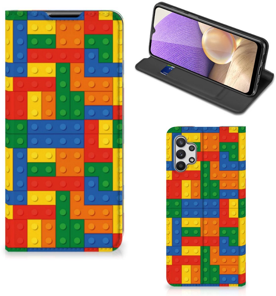 Samsung Galaxy A32 5G Hoesje met Magneet Blokken
