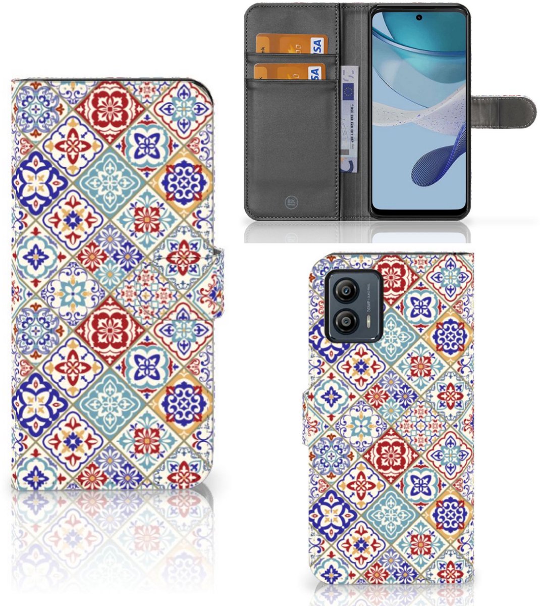 Motorola Moto G53 Bookcase Tiles Color