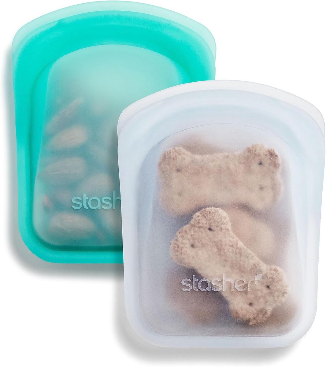 Set van 2 Herbruikbare Silicone Voedselzakken - Voor Koelkast en Magnetron