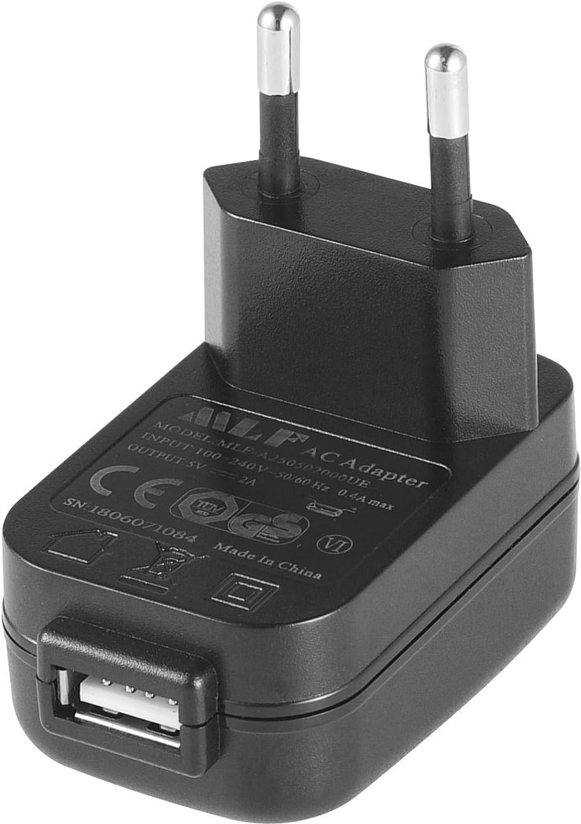USB Oplader 5V 2A 10W AC naar DC Voedingsadapter voor IP-camera's, Tablets, MP3-spelers, E-readers, Smartphones, Power Tools en Meer