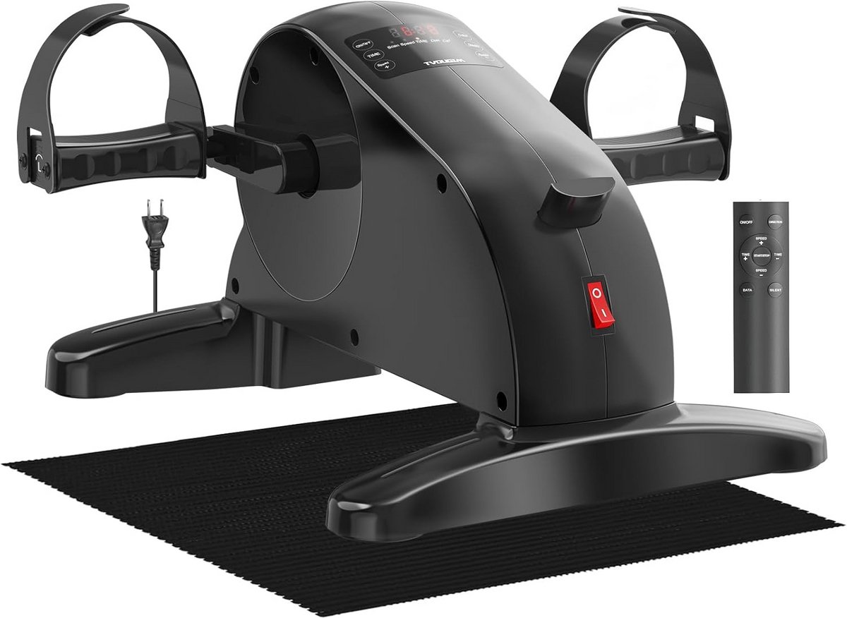 Mini elektrische hometrainer met 12 snelheidsniveaus voor benen en armen