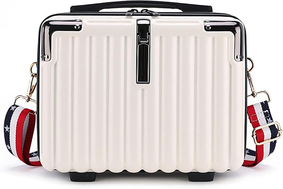 Mini Koffer Hard Shell Make-up Tas voor Vrouwen - Draagbare Cosmetische Case in Roze