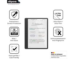 dipos – 2x Matte Beschermfolie geschikt voor TCL Note A1 NXTPaper | Krasbestendige & antireflecterende Screenprotector Ultra-Thin