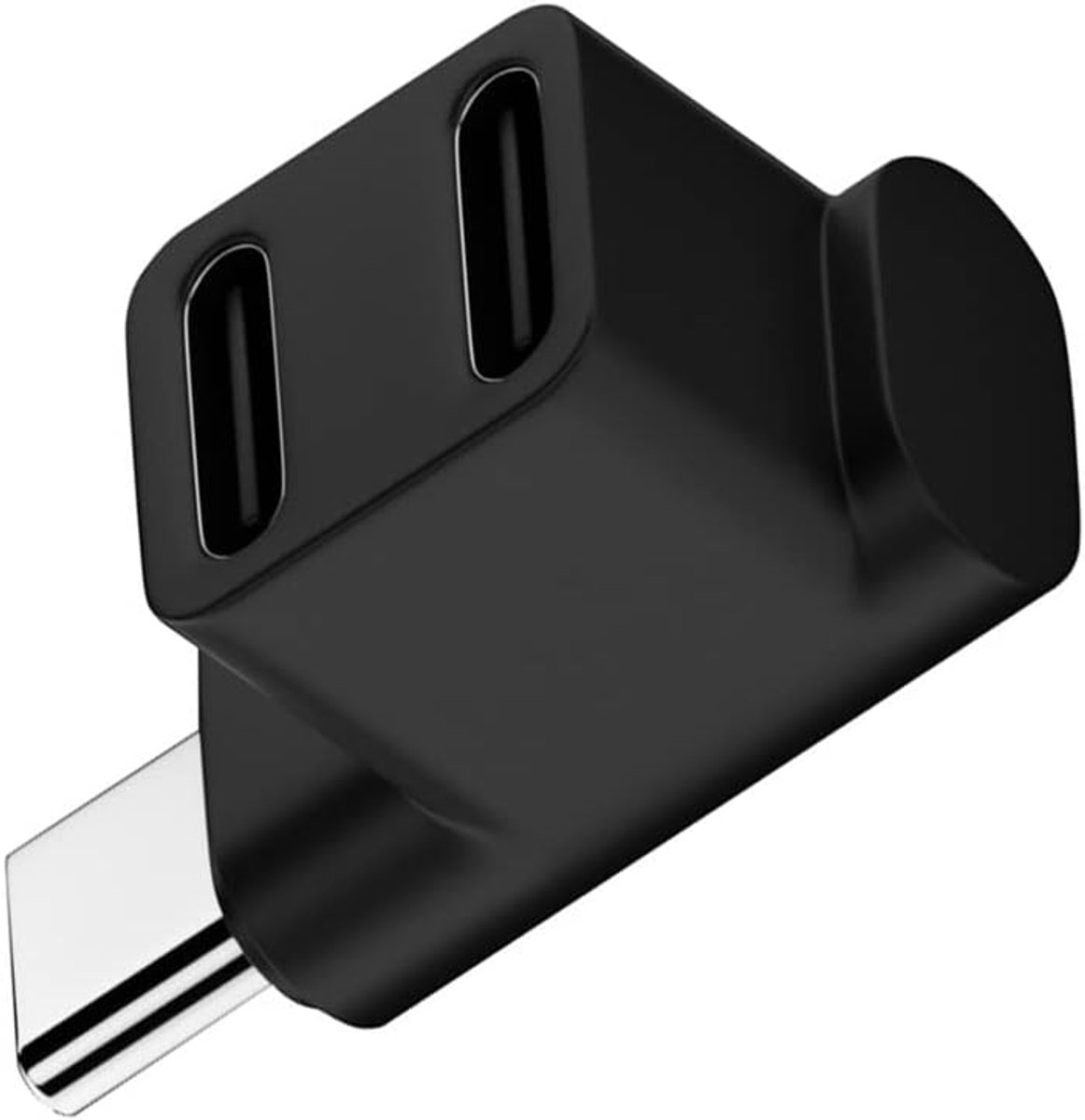 USB 3.0 Type C Mannelijk naar Dual-Female Adapter met Stroom-Data Splitter