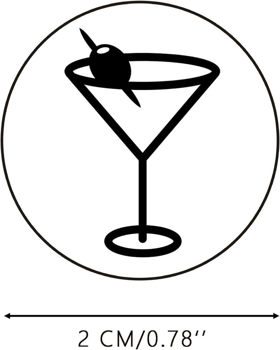Martini Stempel Cocktail Glas Stamper 2-Pack - Voor Perfecte Drankcreaties