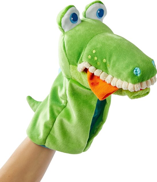 Pluche Handpop Krokodil voor Poppenspel en Rollenspel — afbeelding 2