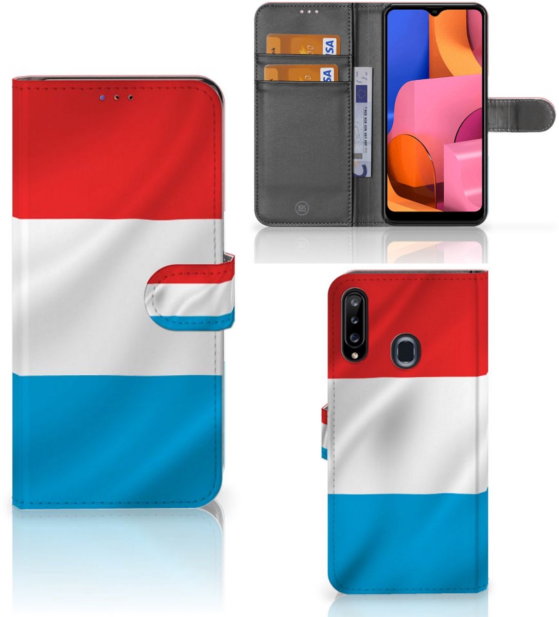Samsung Galaxy A20s Bookstyle Case Luxemburg