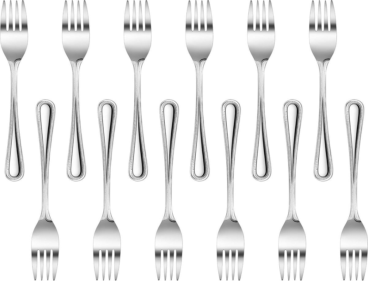 Roestvrijstalen saladevorken - Set van 12, 6,6 inch