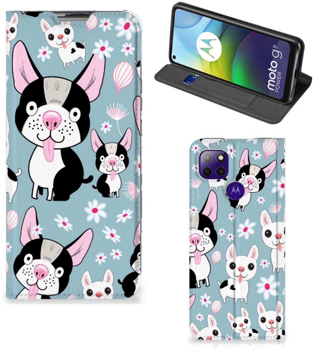 Motorola Moto G9 Power Hoesje maken Hondjes