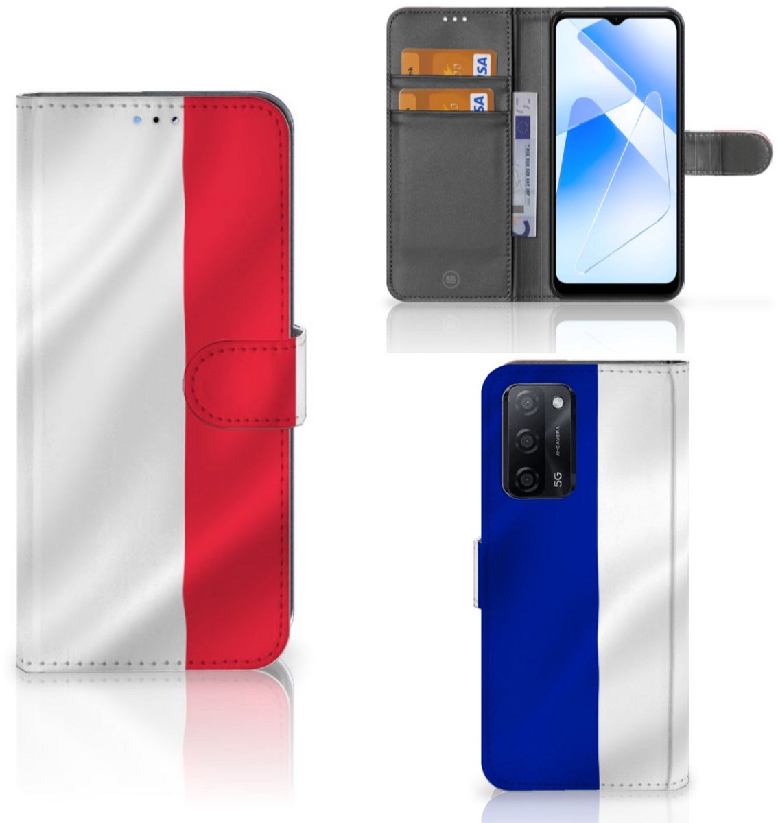 OPPO A16/A16s/A54s Bookstyle Case Frankrijk