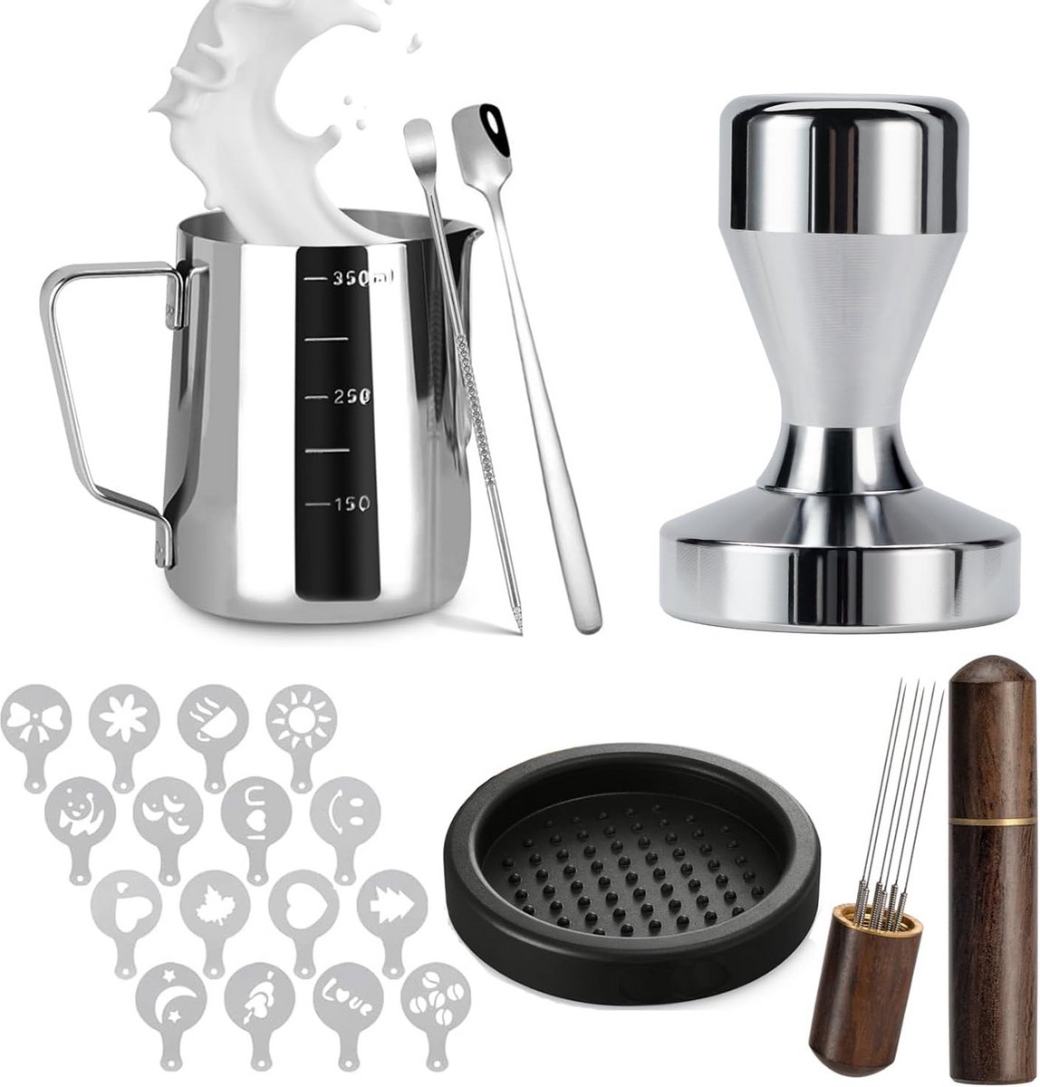 Barista Accessoires Set voor Espresso Machine - 51mm Koffiestamper en Gereedschap
