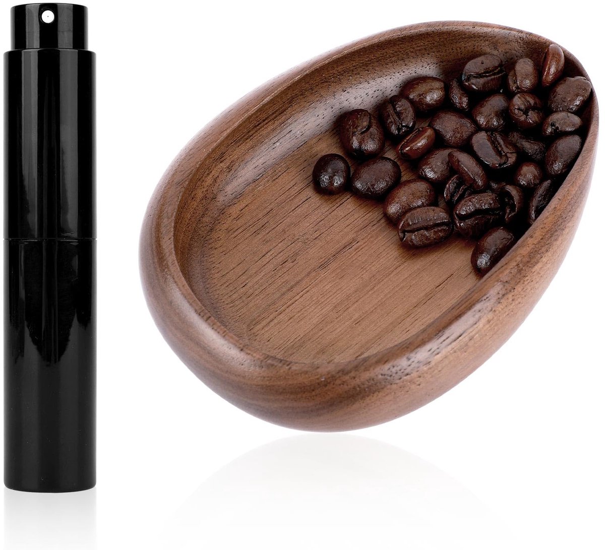 Koffiebonen Doseer Cup - Antistatische Spray - Walnoot Hout
