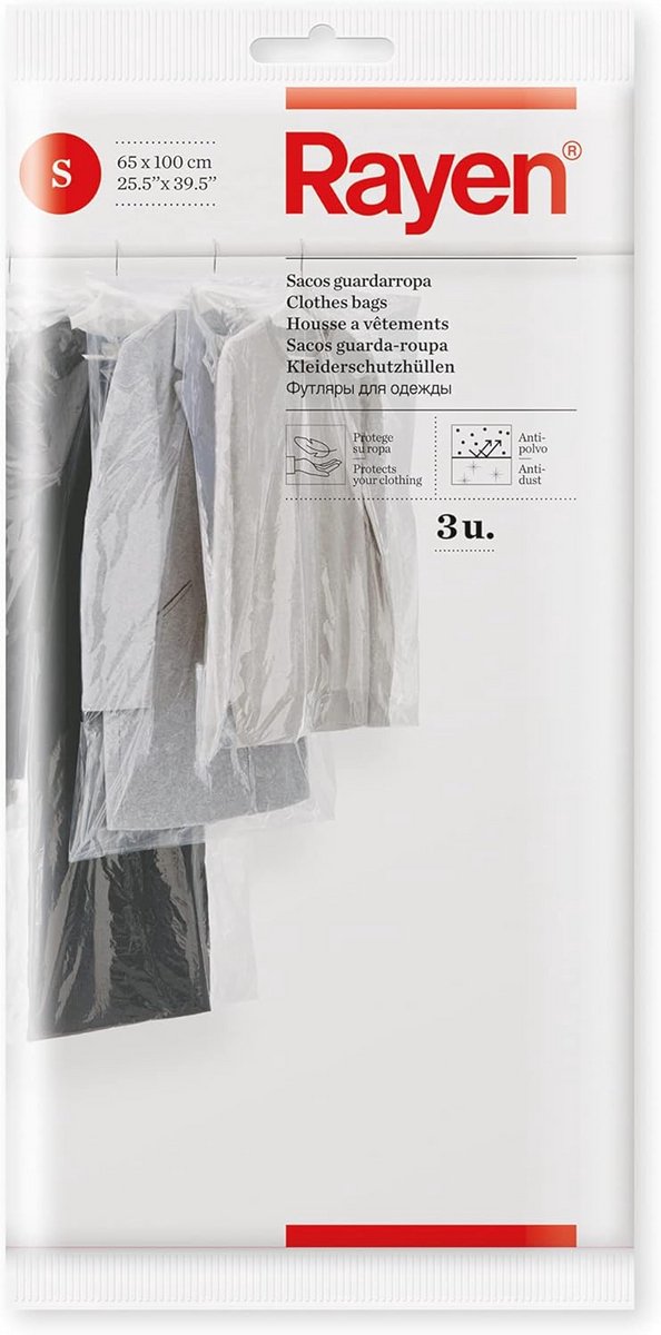 Kledinghoezen 65 x 100 cm - 3 Stuks voor Effectieve Organisatie van Kleding