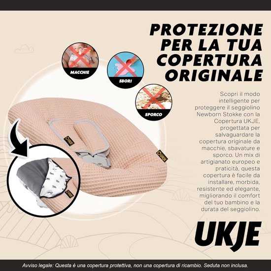 Comfortabele Newborn Set voor Tripp Trapp met Wasbare Hoes in Oud Roze Wafelstof — afbeelding 5