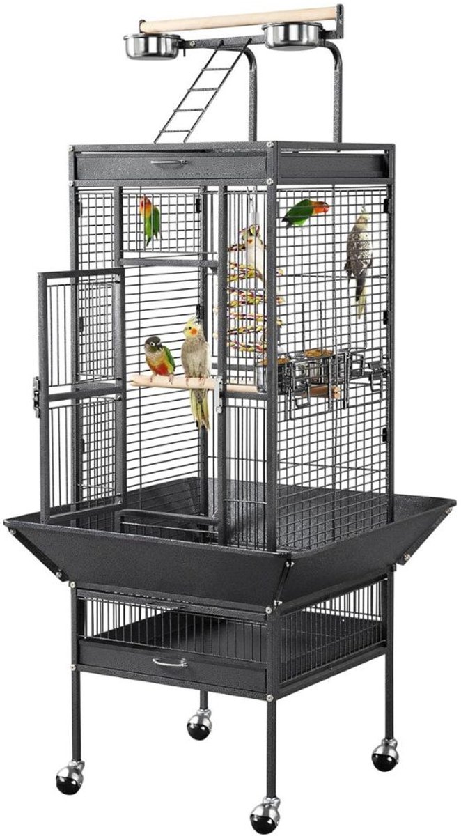 DYNA® Kamervoliere - Vogelvoliere - Voliere - Zwart - 156cm x 66cm x 66cm