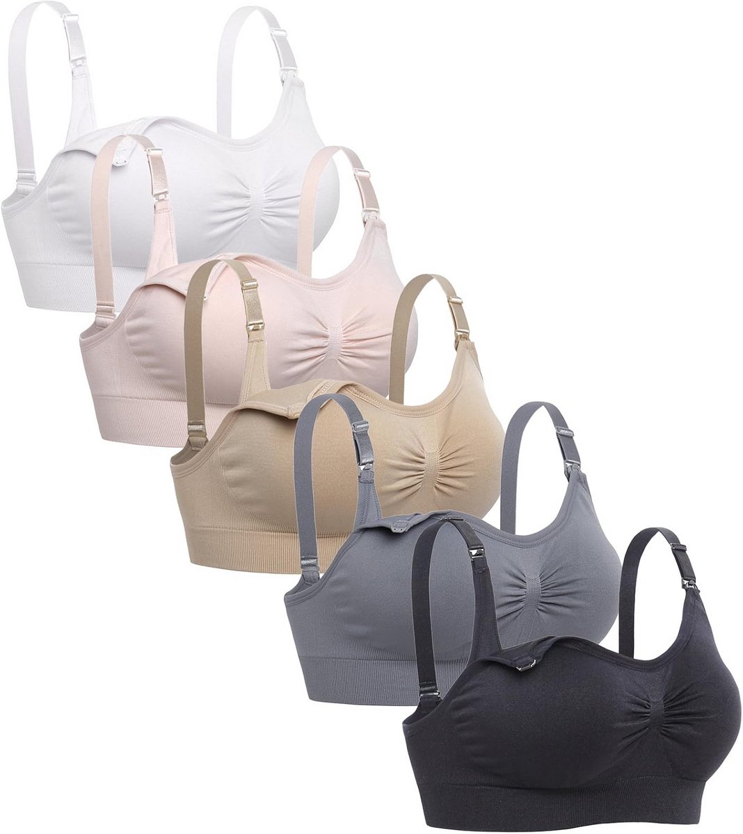 Seamless Damesbeha (5-Pack) - Comfort en Ondersteuning voor Elke Dag