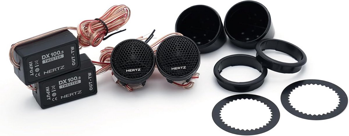 Hoge kwaliteits neodymium tweeter met crossover voor helder geluid