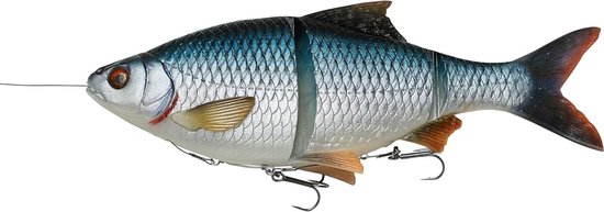 Rubberen vis voor snoekvissen – realistische 3D imitatie voorn — afbeelding 4