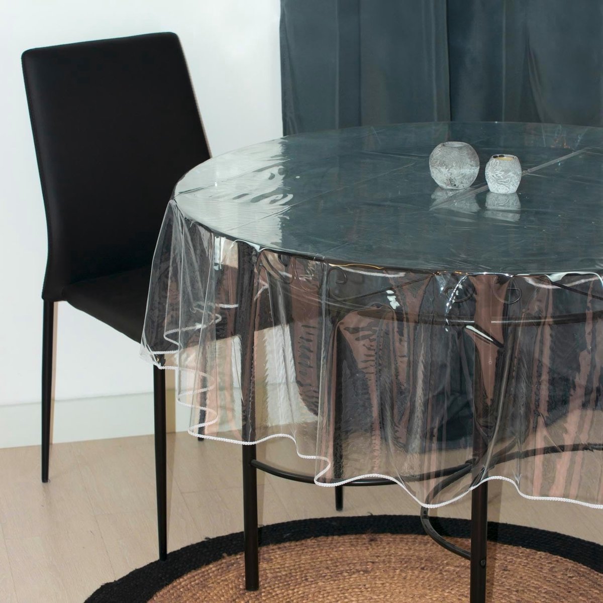 Cristal Transparant Rond Tafelkleed 180 cm - 300 Microns