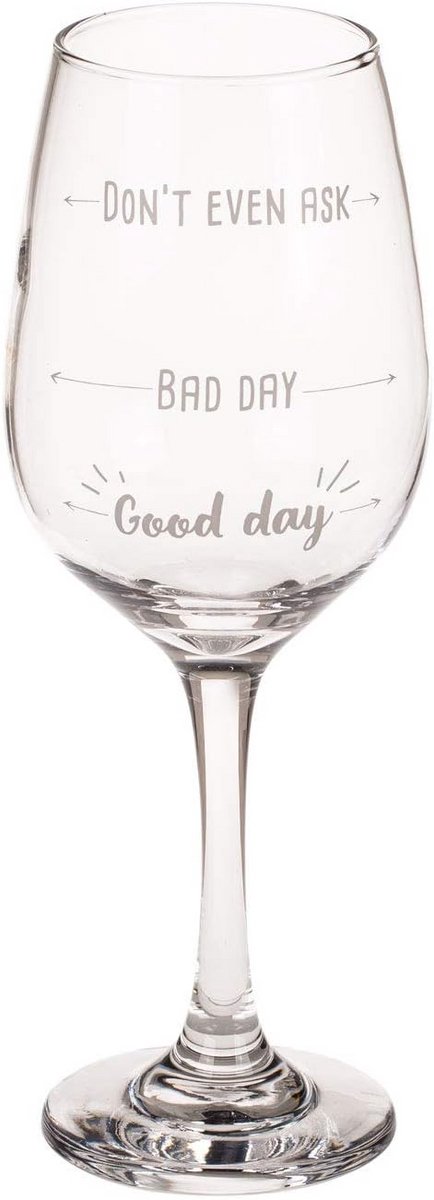 Wijnglas met Grappige Opdruk - Perfect Cadeau voor Elke Gelegenheid - 420 ml