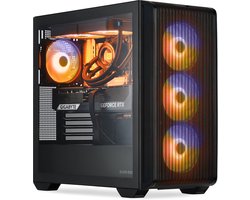 SMX® Battlestation M6A - AMD Ryzen 7 7800X3D, RTX 5070 Ti, 32GB RAM, 1 TB SSD, Waterkoeling, ARGB-verlichting, Windows 11 - Gaming-PC