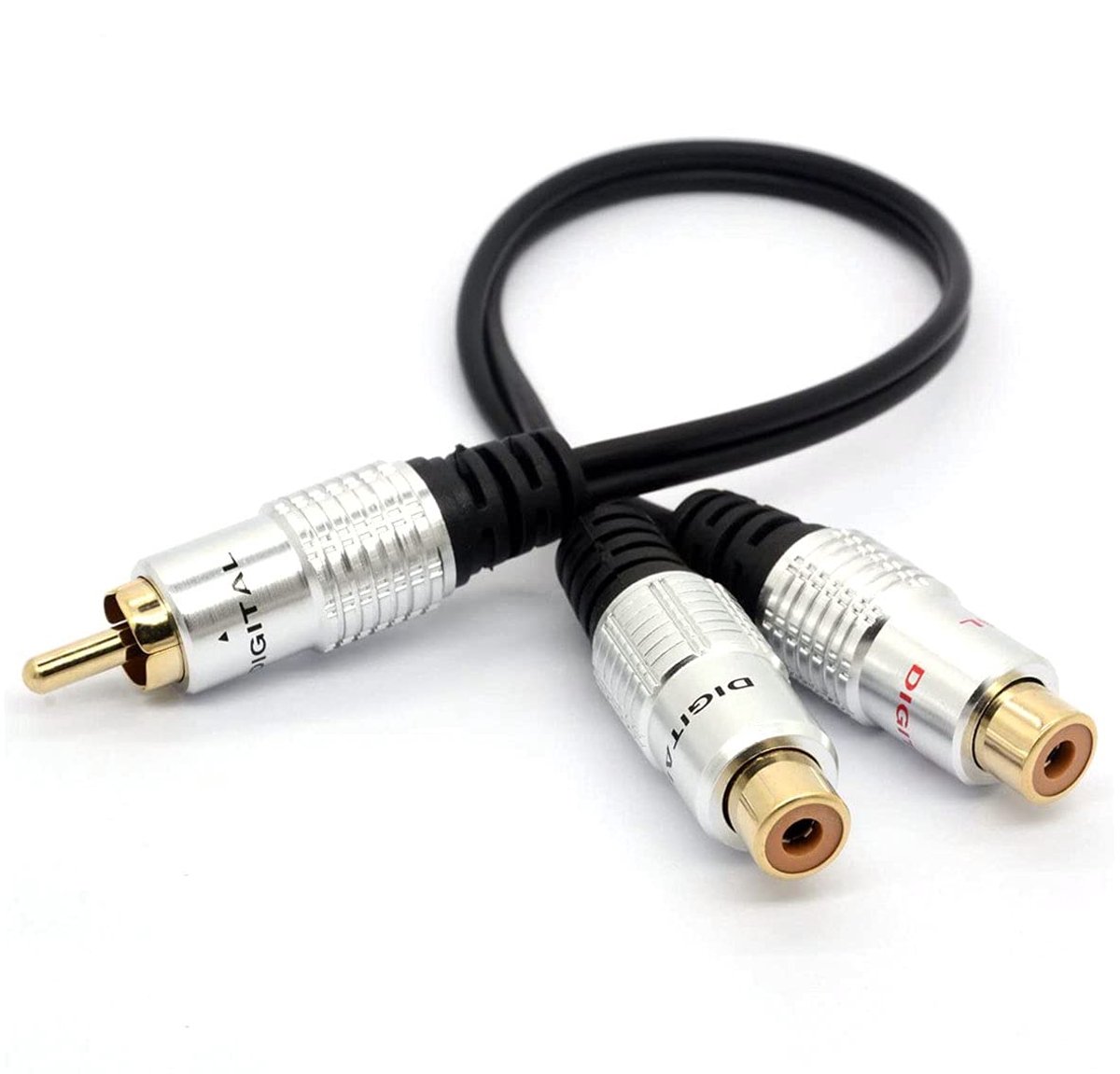 RCA-splitterkabel 1 naar 2 Y-adapter 0,3 m