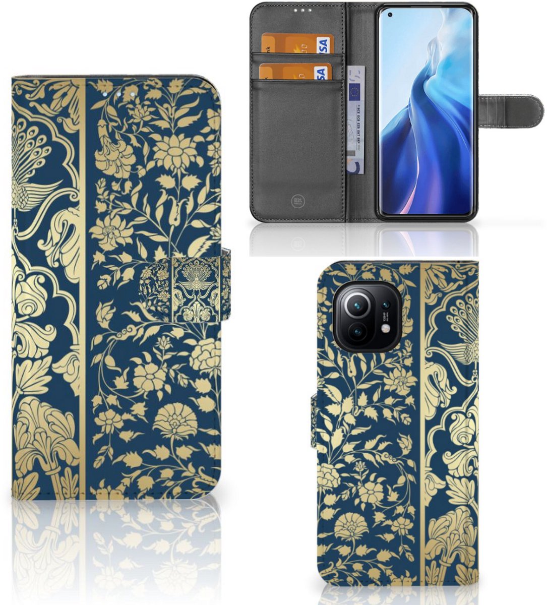 Xiaomi Mi 11 Hoesje Beige Flowers